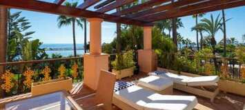 Duplex apartament for rent front line beach Marbella