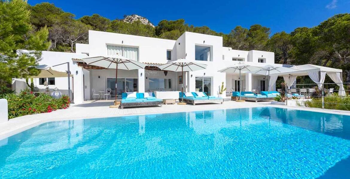 This Modern-style villa in Ibiza