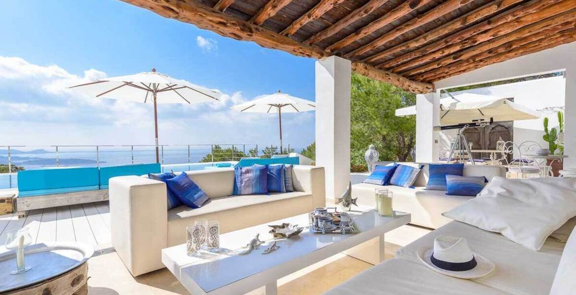 This Modern-style villa in Ibiza