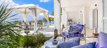 This Modern-style villa in Ibiza