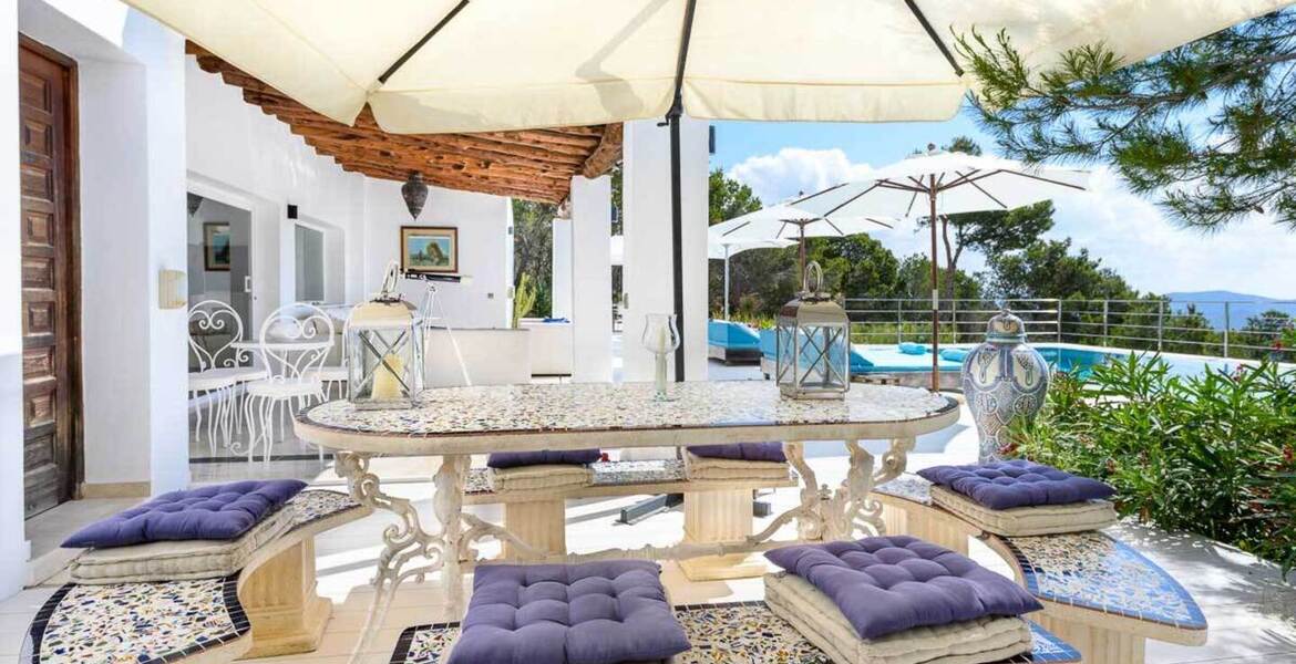 This Modern-style villa in Ibiza