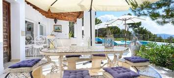 This Modern-style villa in Ibiza