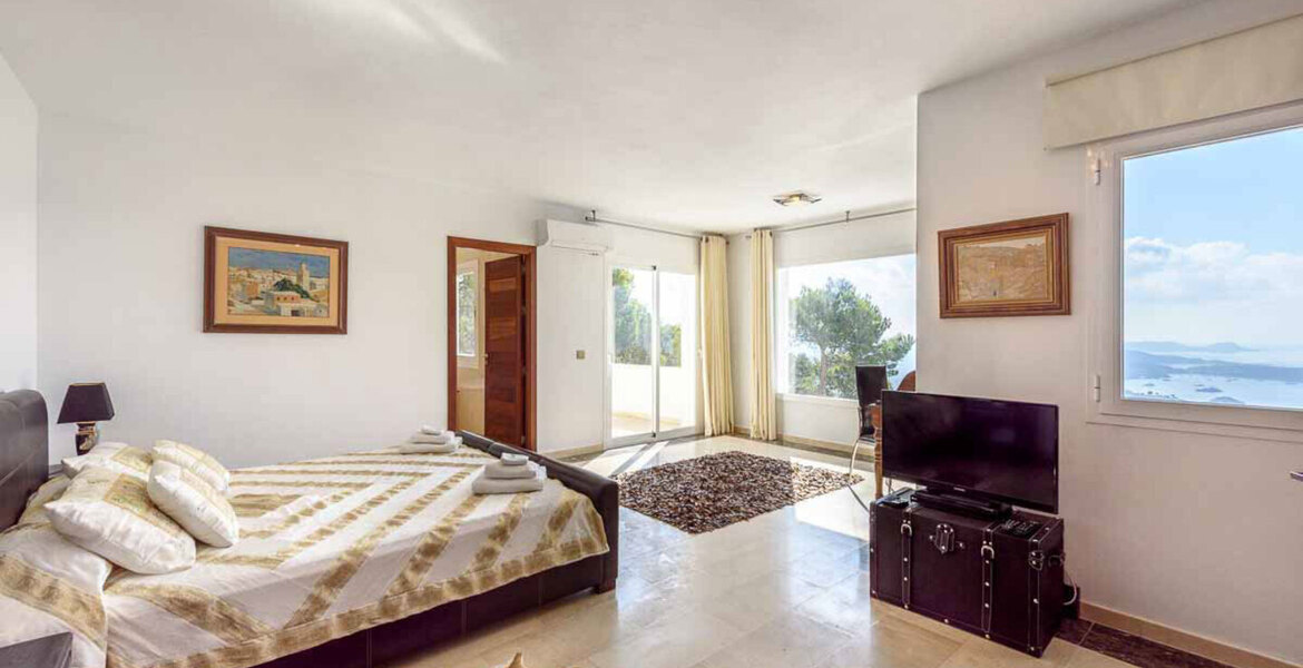 This Modern-style villa in Ibiza