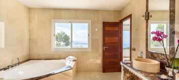 This Modern-style villa in Ibiza