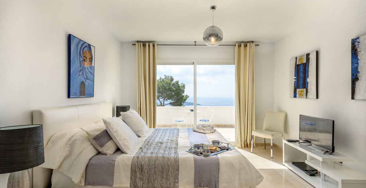 This Modern-style villa in Ibiza