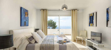 This Modern-style villa in Ibiza