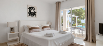 This Modern-style villa in Ibiza