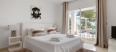 This Modern-style villa in Ibiza