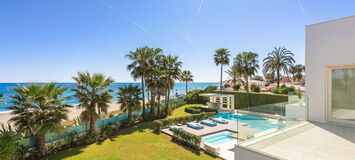 Beachfront Villa for rent in Golden Mile Marbella