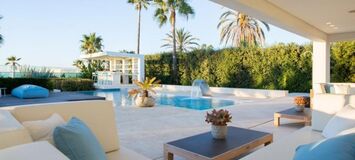 Beachfront Villa for rent in Golden Mile Marbella