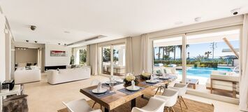 Beachfront Villa for rent in Golden Mile Marbella