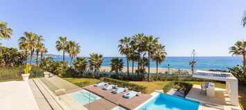 Beachfront Villa for rent in Golden Mile Marbella