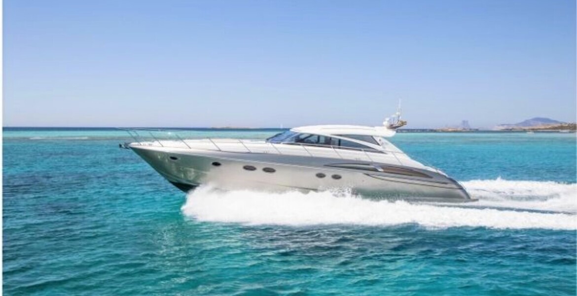 Yacht Princess V58 for rental in Puerto Banús, Marbella 