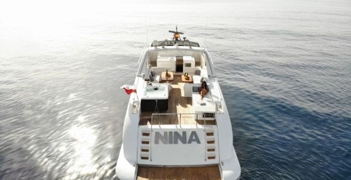 Yacht Mangusta 80 for rental in Marbella, Puente Banus.